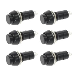6PCS PBS-11A PBS-11B 12mm self-locking / Self-reset Plastic Push Button Switch Latching Momentary Switchs 3A 250V AC 2PIN 6Color