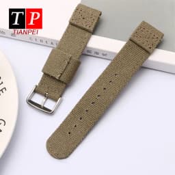 Thickened canvas watch belt for SEIKO 5/casio/citizen 18mm 20mm 22mm watch strap sports ventilation men's watch band comfortable