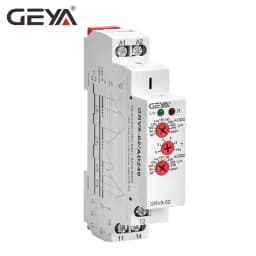 GEYA Over Voltage and Under Voltage Protection Relay DC12V 24V 48V 220V 10A Voltage Protector Relay GRV8-02
