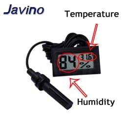 Micro LCD digital thermometer hygrometer indoor convenience temperature sensor hygrometer instrument with cable