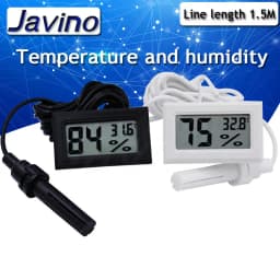 Micro LCD digital thermometer hygrometer indoor convenience temperature sensor hygrometer instrument with cable