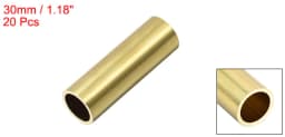 Uxcell 20pcs 2mm 3mm 4mm 5mm 6mm 7mm 8mm 9mm 10mm OD Brass Round Tube 30mm Length Seamless Pipe Tubing For DIY Crafts трубка