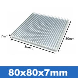 Aluminum Heat Sink Radiator Heatsink for IC LED Cooling, Electronic Cooler, Chipset Heat Dissipation-60x60x10,80x80x7,90x90x15mm