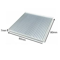Aluminum Heat Sink Radiator Heatsink for IC LED Cooling, Electronic Cooler, Chipset Heat Dissipation-60x60x10,80x80x7,90x90x15mm