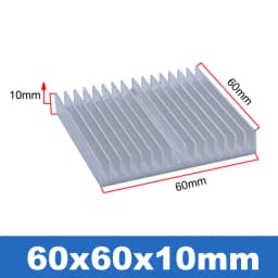 Aluminum Heat Sink Radiator Heatsink for IC LED Cooling, Electronic Cooler, Chipset Heat Dissipation-60x60x10,80x80x7,90x90x15mm