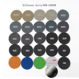 1 Pcs 1 Inch Hand Sanding Block / 5 Pcs 1 Inch Hand Sanding Block + 50 Pcs 1 Inch 25MM Sanding Disc Sandpaper Hook Loop Mixed
