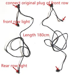 Car Rear Row Foot Lamp Footwell Light Trunk Light Upgrade Cable Wiring Harness for VW Bora 2016 2017 2018 2019 Seat