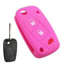 3 BUTTON FIT FOR FIAT PANDA IDEA STILO PUNTO DUCATO BRAVO 500 DOBLO GRANDE MINIBUS FLIP SILICONE KEY COVER FOB CASE PROTECTION