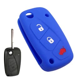 3 BUTTON FIT FOR FIAT PANDA IDEA STILO PUNTO DUCATO BRAVO 500 DOBLO GRANDE MINIBUS FLIP SILICONE KEY COVER FOB CASE PROTECTION
