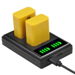 DuraPro 2160mah NP-FW50 NP FW50 Battery + USB Dual Charger for Sony A6000 A6400 A6300 A6500 A7 A7II A7RII A7SII A7S A7S2 A7R