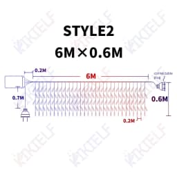 4/6/12M LED Icicle String Lights Fairy Light Christmas Garland 220V Outdoor Decoration Led Curtain For New Year Wedding Party