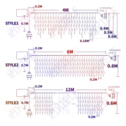 4/6/12M LED Icicle String Lights Fairy Light Christmas Garland 220V Outdoor Decoration Led Curtain For New Year Wedding Party