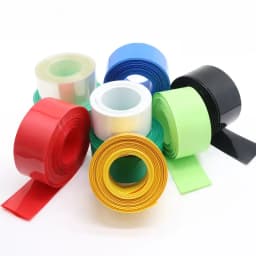 18650 Lipo Battery PVC Heat Shrink Tube Pack 85mm ~ 280mm Width Insulated Film Wrap Lithium Case Cable Sleeve Blue