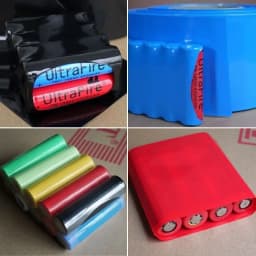 18650 Lipo Battery PVC Heat Shrink Tube Pack 85mm ~ 280mm Width Insulated Film Wrap Lithium Case Cable Sleeve Blue