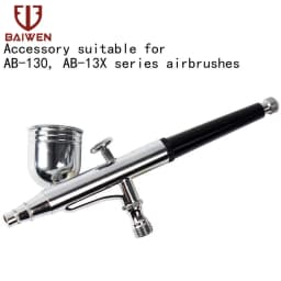 Dual-Action Airbrush with 0.2mm 0.3mm 0.5mm Nozzle Set Gravity Feed Pistol Pneumatic Kit For Cake Model Painting Makeup Tattoo