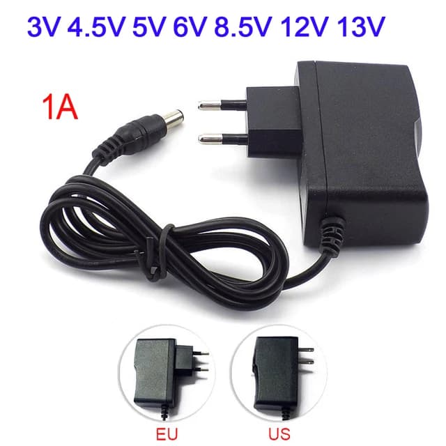 AC DC Transformers 220V To 12V 5V Power Supply 3V 4.5V 5V 6V 8.5V 9V 12V 13V 1A AC-DC Universal Power Supply Adapter SMPS