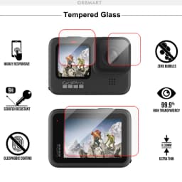 Silicone Case for GoPro Hero 12 11 10 9 Black Tempered Glass Screen Protective Film Lens Cap Cover for GoPro9 12 Accessories