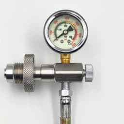 HPA DIN300 Cylinder Decanting / Equalising Fill Station with Pressure Hose and Pressure Gauge, 232bar or 300Bar, Gas Transfer
