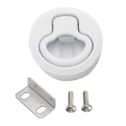 2" Round Locking Flush Pull Latch Replacement Plastic For RV Marine Boat Southco for Hatch Door Cabinet Hardware on RV Boat