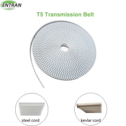 Polyurethane PU T5 Tooth Transmission Conveyor Timing Belt Open With Steel Cord Kevlar Cord Belt Replacement of Electric Curtain
