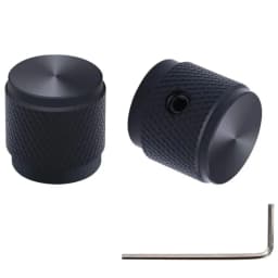 2PCS 17*16mm Knob Aluminum Alloy Potentiometer Control Knob Volume Audio Electric Guitar Bass Screw Type 17 X 16mm (DH) KNOB