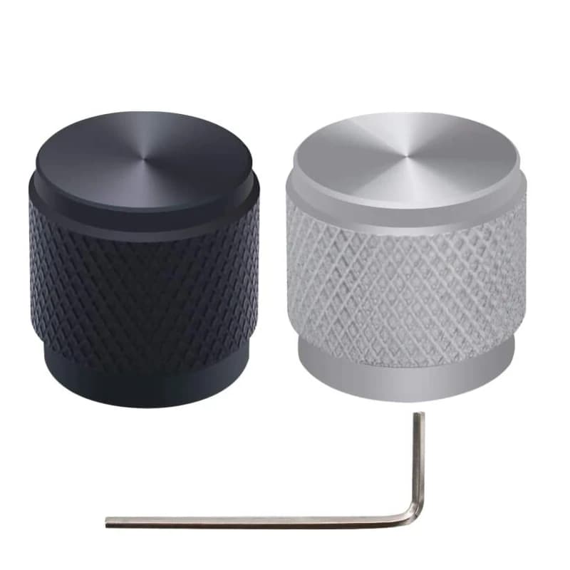 2PCS 17*16mm Knob Aluminum Alloy Potentiometer Control Knob Volume Audio Electric Guitar Bass Screw Type 17 X 16mm (DH) KNOB