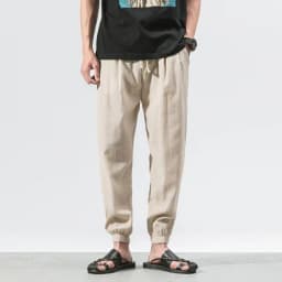 Japanese-Style Retro Streetwear 2020 Summer Men Cotton Linen Sweatpants Trousers Men Casual Harem Pants Breathable Men Joggers