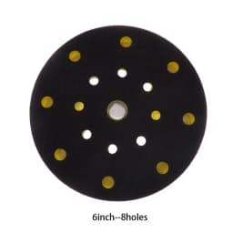 6"150mm 9/15/17/52Holes Sander Backing Pad Hook&Loop Sanding Pads with 5/16"-24 Thread Dust Free Sanding Disc Holder for MIRKA
