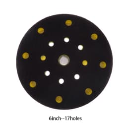6"150mm 9/15/17/52Holes Sander Backing Pad Hook&Loop Sanding Pads with 5/16"-24 Thread Dust Free Sanding Disc Holder for MIRKA