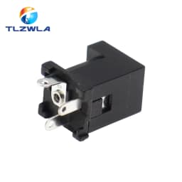 10Pcs Vertical DC Power Socket Connector Jack For 5.5x2.1mm 5.5x2.5mm DC Power Plug
