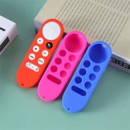 Silicone Protective Case for 2020 Google Chromecast SmartTV Remote Control Non-slip Soft Durable Shockpro Protective Cover Shell