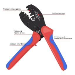 Solar Photovoltaic Tool MC4 Terminal Crimping Pliers LY-2546B Solar Panel Waterproof Connector Tool Pliers 2.5/4/6mm² 14-10AWG