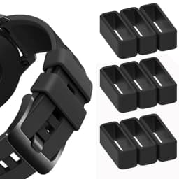 Rubber Ring Watch Strap Loops Silicone Replacement Watchband Keeper Holder Retainer 12 14 16 18 20mm Movable Watch Ring Circle