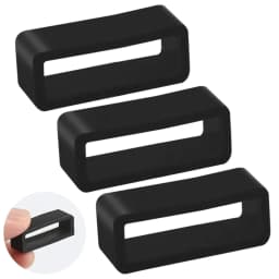 Rubber Ring Watch Strap Loops Silicone Replacement Watchband Keeper Holder Retainer 12 14 16 18 20mm Movable Watch Ring Circle