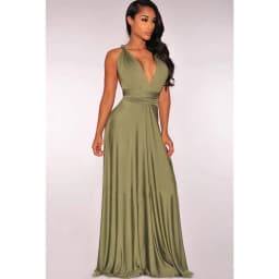 Sexy Women Multiway Wrap Convertible Boho Maxi Club Red Dress Bandage Long Dress Party Bridesmaids Infinity Robe Longue Femme