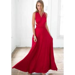 Sexy Women Multiway Wrap Convertible Boho Maxi Club Red Dress Bandage Long Dress Party Bridesmaids Infinity Robe Longue Femme