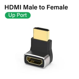 8K HDMI 2.1 Cable Adapter 90 Degree Right Angle Male to Female Connector 4K 8K HDMI Extender for TV Stick PS4 PS5 Xbox PC Laptop