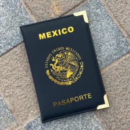Mexico Passport Cover Metal Edges and Corners Passport Holder Travel Wallet Women Fashion Covers for Passports