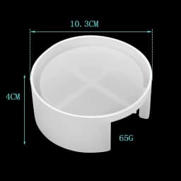 Round Square Coaster Silicone Mold DIY Handmade Coffee Coaster Craft Tray Making Epoxy Resin Wine Glass Cup Mat Casting Mould