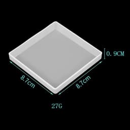 Round Square Coaster Silicone Mold DIY Handmade Coffee Coaster Craft Tray Making Epoxy Resin Wine Glass Cup Mat Casting Mould