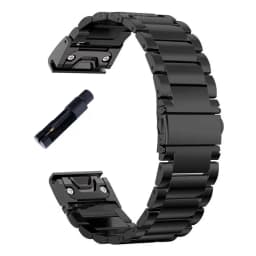 20 22 26mm Quick Release Solid Stainless Steel Watch Strap for Garmin Fenix 8X 7X 7 7S 6S 6X 6 Pro 5X 5 5S 3HR Metal Bracelet