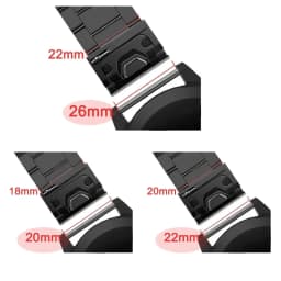 20 22 26mm Quick Release Solid Stainless Steel Watch Strap for Garmin Fenix 8X 7X 7 7S 6S 6X 6 Pro 5X 5 5S 3HR Metal Bracelet