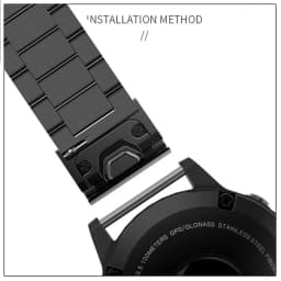 20 22 26mm Quick Release Solid Stainless Steel Watch Strap for Garmin Fenix 8X 7X 7 7S 6S 6X 6 Pro 5X 5 5S 3HR Metal Bracelet