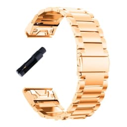 20 22 26mm Quick Release Solid Stainless Steel Watch Strap for Garmin Fenix 8X 7X 7 7S 6S 6X 6 Pro 5X 5 5S 3HR Metal Bracelet