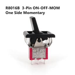 Salecom T80-R Series Square Snap-in Panel Mount Mini Paddle Toggle Switch 5A/125VAC