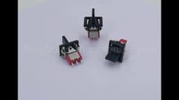 Salecom T80-R Series Square Snap-in Panel Mount Mini Paddle Toggle Switch 5A/125VAC