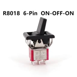 Salecom T80-R Series Square Snap-in Panel Mount Mini Paddle Toggle Switch 5A/125VAC