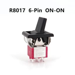 Salecom T80-R Series Square Snap-in Panel Mount Mini Paddle Toggle Switch 5A/125VAC