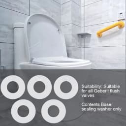 5pc Seal Washer For Geberit Silicon Rubber Flush Valve Seal Washer Diaphragm 816.418.00.1 Household Bathroom Accessories
