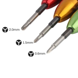 3Pcs 0.6mm 1.5mm 2.0mm Y Tip Triwing Screwdriver For Nintendo Switch Phone Watch PC Repair Precision Screwdriver Bits